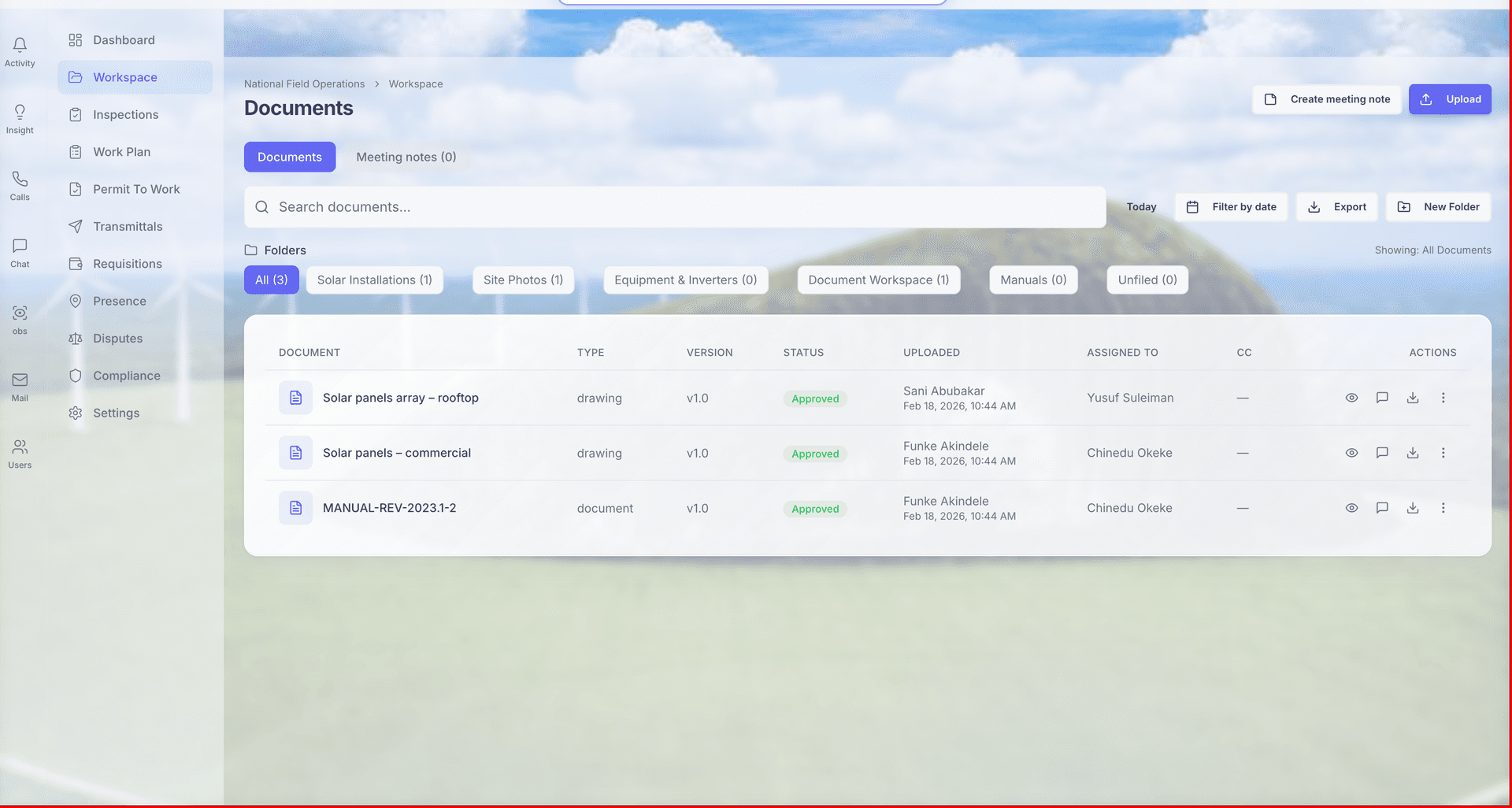 ZiriEzi Document Management Dashboard