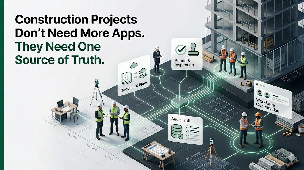 Construction Projects Don’t Need More Apps. They Need One Source of Truth.